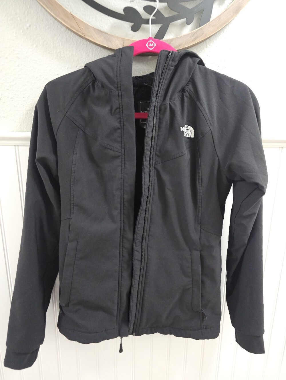 The North Face Womens Black Hooded Softshell Jacket